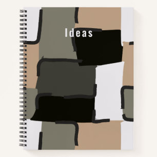 Urban Geo   Onyx Neutral   Hero Pattern Notizbuch