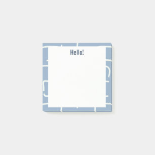 Urban Geo   Staubblau   Blender-Muster Post-it Klebezettel