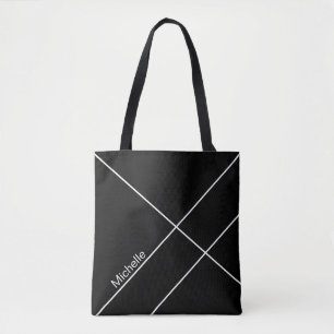 Urban Geometric Black Mit Monogramm