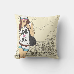 Urban Girl American MoJo Pillow Kissen