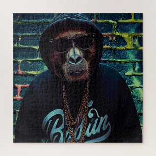 Urban Gorilla – Street Style Leinwand-Kunstprint Puzzle