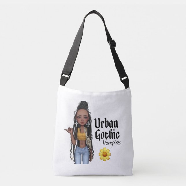 Urban Gothic Vampires Bag 2 Tragetaschen Mit Langen Trägern (Vorderseite)