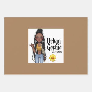 Urban Gothic Vampires Gift Wrap 4 Geschenkpapier Set