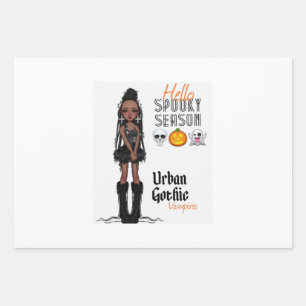 Urban Gothic Vampires Gift Wrap 5 Geschenkpapier Set