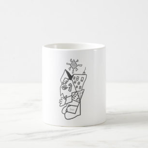 Urban Graffiti Abstrakt Cityscape Kaffeetasse