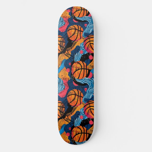 Urban Graffiti Basketball Skateboard (Vorderseite)