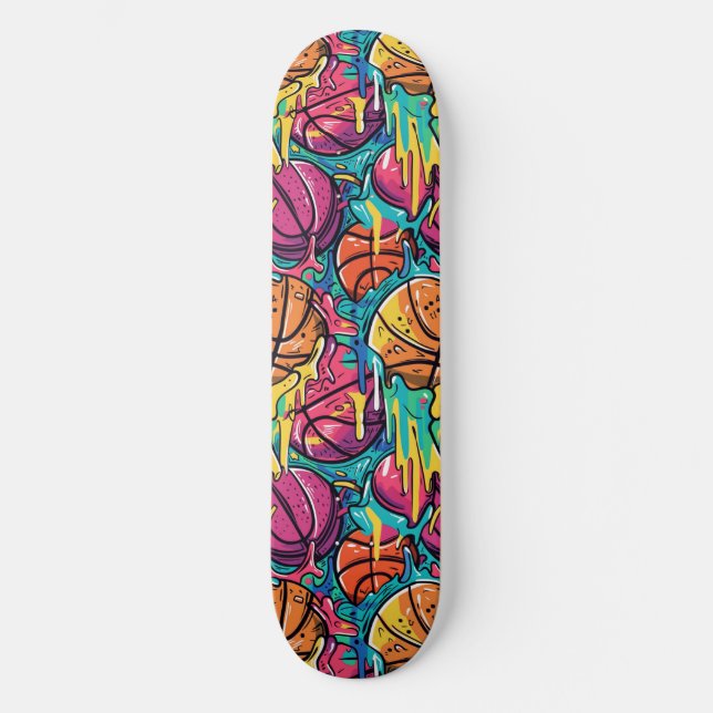 Urban Graffiti Basketball Skateboard (Vorderseite)
