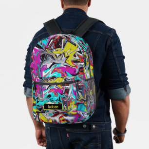 Urban Graffiti Bedruckter Rucksack