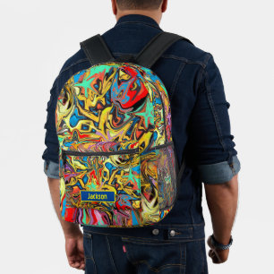 Urban Graffiti Bedruckter Rucksack