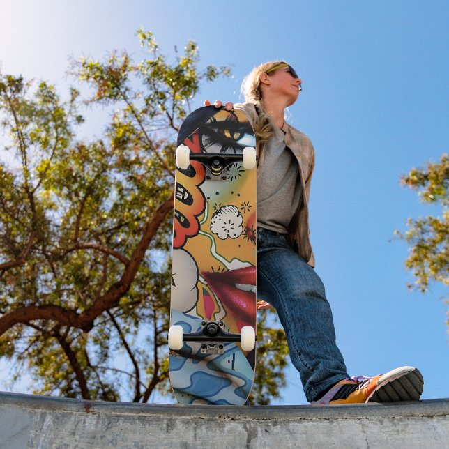 Urban Graffiti Girl Art Skateboard (Von Creator hochgeladen)