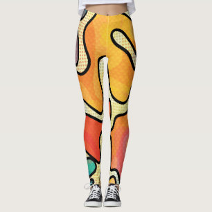 Urban Graffiti: Nahtlose Kunsttextur. Leggings