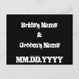 Urban Graffiti Save the Date Postcard Ankündigungspostkarte