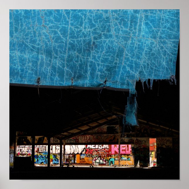 Urban Graffiti Scene Poster (Vorne)