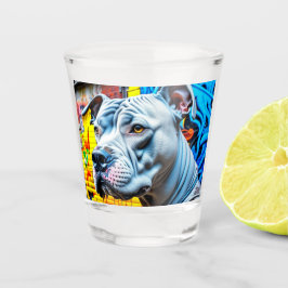 Urban Graffiti Street Art City Pitbull Lover Schnapsglas