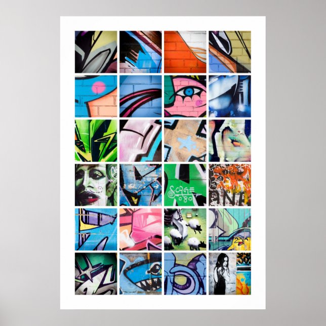 Urban Graffiti / Street Art Large Poster (Vorne)