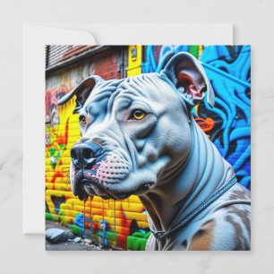 Urban Graffiti Street Art Pitbull
