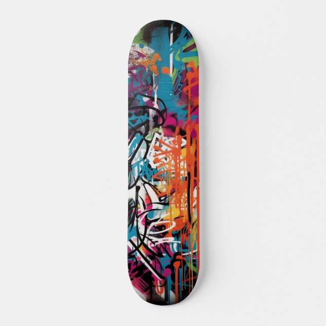 Urban Graffiti Street Art Skateboard (Vorne)