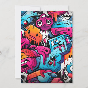 Urban Graffiti Street Art Splash Ankündigung