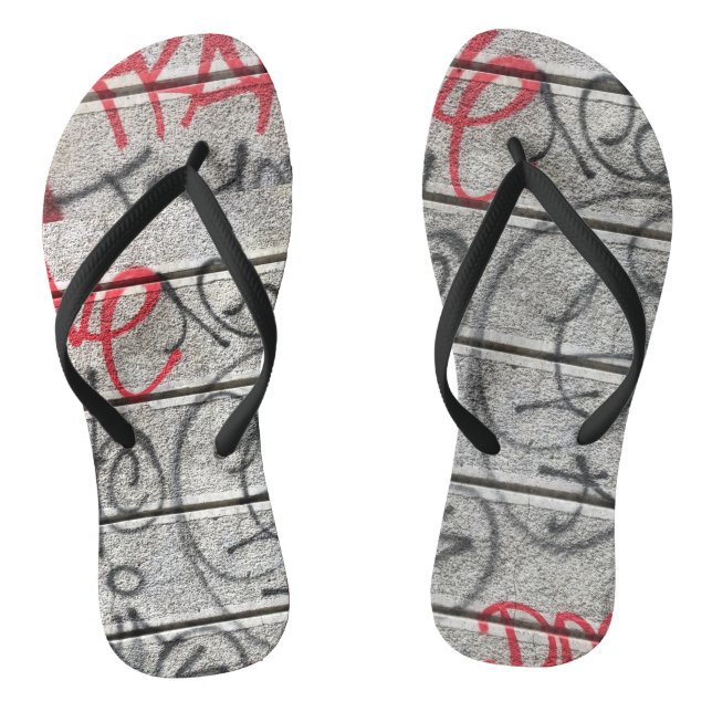 Urban Graffiti Style Flip Flops (Fußbett)