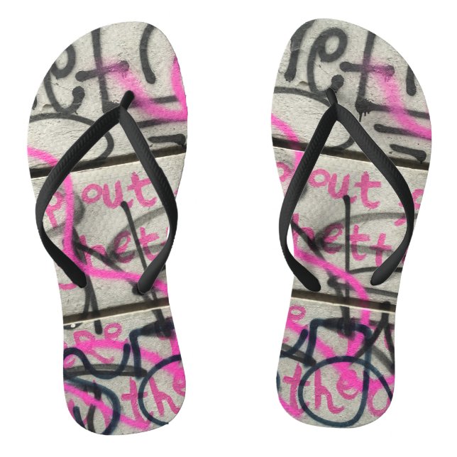 Urban Graffiti Style Flip Flops (Fußbett)