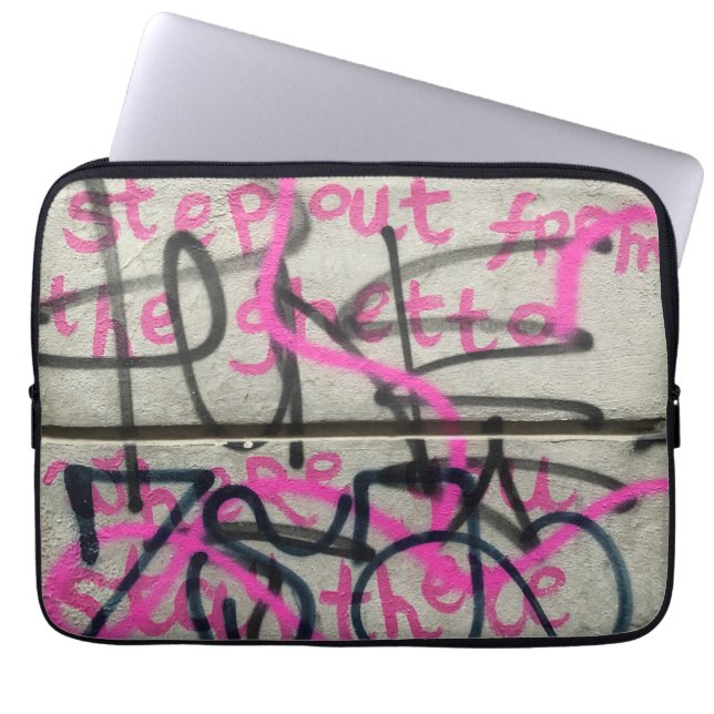 Urban Graffiti Style Laptop Sleeve (Vorderseite)