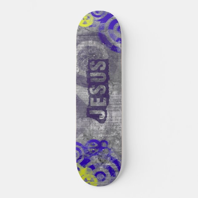 Urban Grange Jesus Skateboard Christliches Thema (Vorderseite)