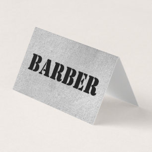 Urban Gray Barber geflochten Visitenkarten