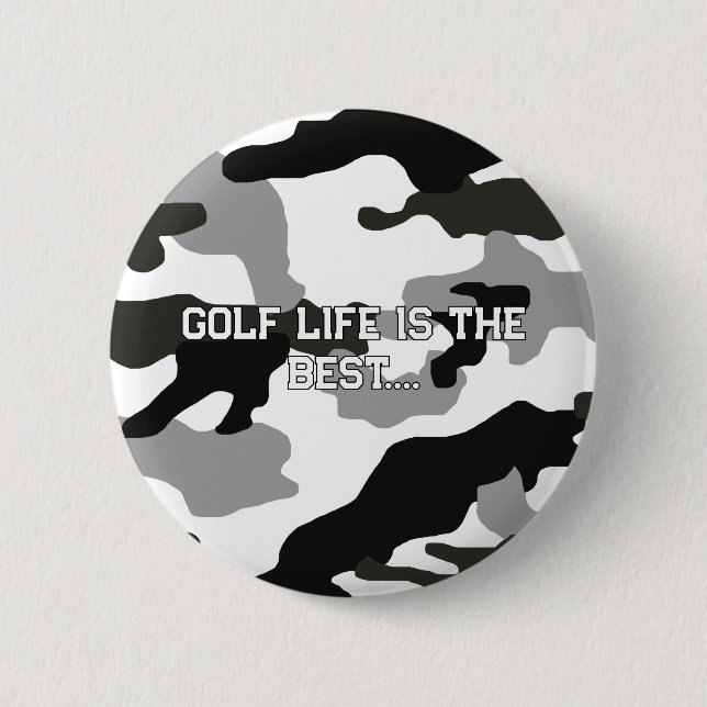 Urban Grey Camouflage Nr. 15 Print Button (Vorderseite)