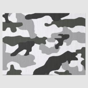 Urban Grey Camouflage Nr. 15 Print Seidenpapier