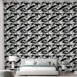 Urban Grey Camouflage Nr. 15 Print Tapete