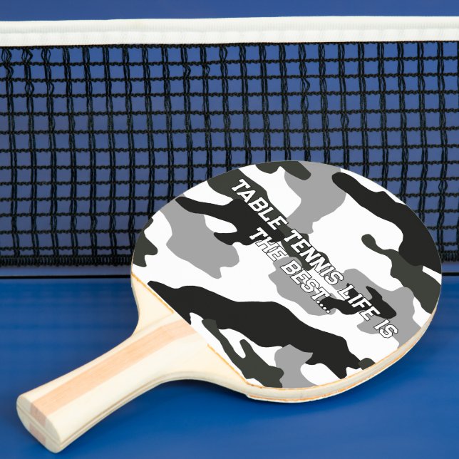 Urban Grey Camouflage Nr. 15 Print Tischtennis Schläger (InSitu)