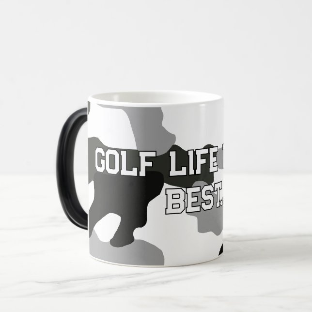 Urban Grey Camouflage Nr. 15 Print Verwandlungstasse (Vorderseite Links)