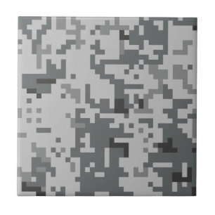 Urban Grey Pixel Camo pattern Fliese
