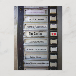 Urban Grunge Änderung der Adresse Postkarte