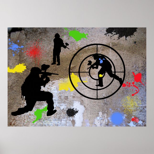 Urban Guerilla Paintball Poster (Vorne)