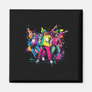Urban Hip Hop Dancing Novelty Graffiti Grafik Magnet