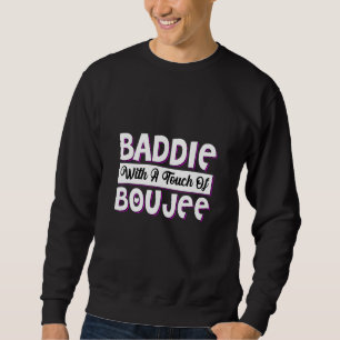 Urban Hip Hop Grafik Baddie mit einer Touch von bo Sweatshirt