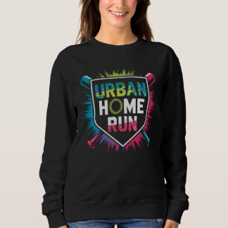 Urban Home Run Baseball T-Shirt Design, Bunt S Sweatshirt