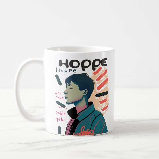 Urban Hope - Abstract Portrait Illustration Kaffeetasse (Links)