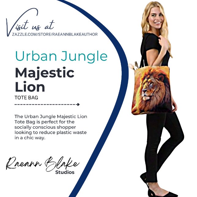 Urban Jungle Majestic Lion Tote Bag (Von Creator hochgeladen)