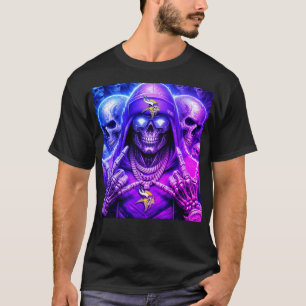 Urban Kings Totenkopf mit goldener Krone Grafik T-Shirt