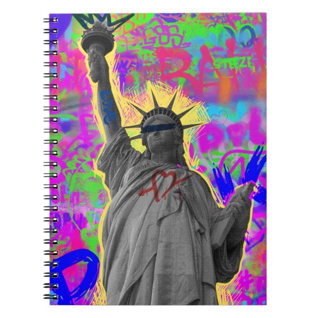 Urban Liberty Artistic Collage Notizblock (Vorderseite)