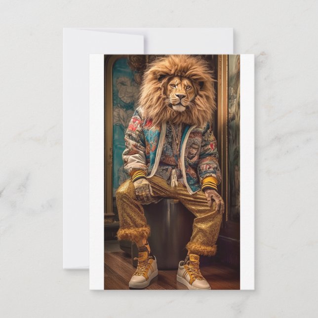 Urban Lion Einladung (Vorderseite)