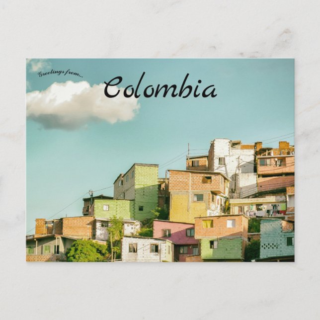 Urban Medellin Kolumbien Postcard Postkarte (Vorderseite)