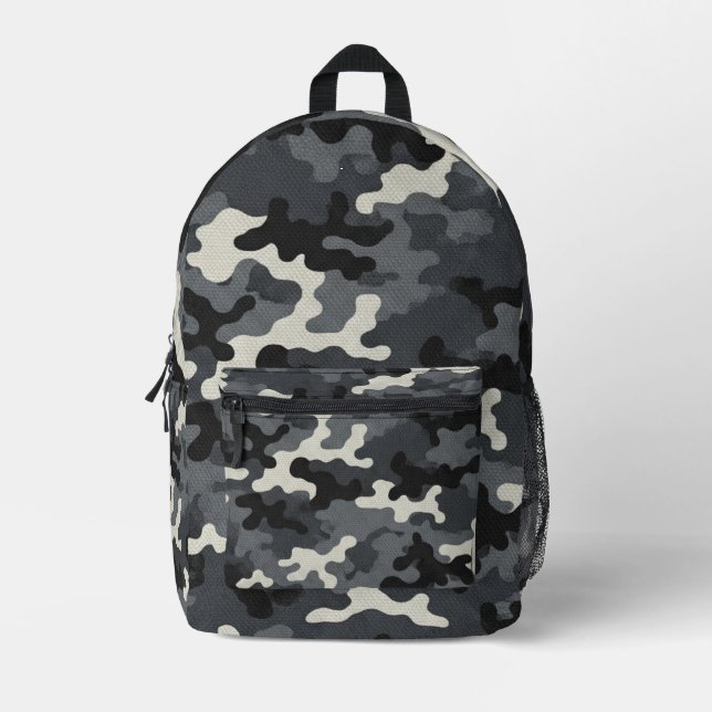 Urban Military Camouflage Pattern Bedruckter Rucksack (Vorderseite)