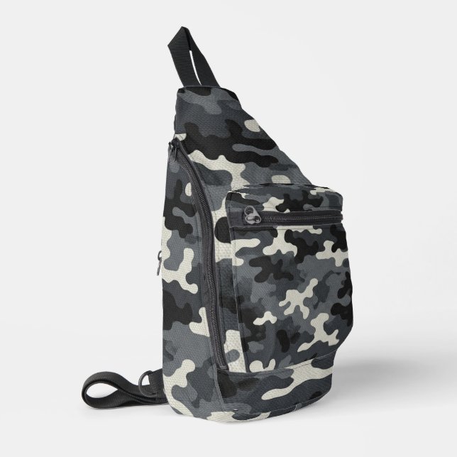 Urban Military Camouflage Pattern Crossbody Bag (Linke Seite)