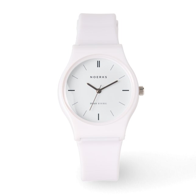 Urban Minimal Analog Watch Face Armbanduhr (Vorderseite)