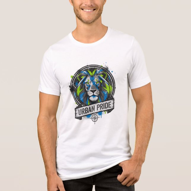 Urban Monarch Lion Tee** Tri-Blend Shirt (Vorderseite)