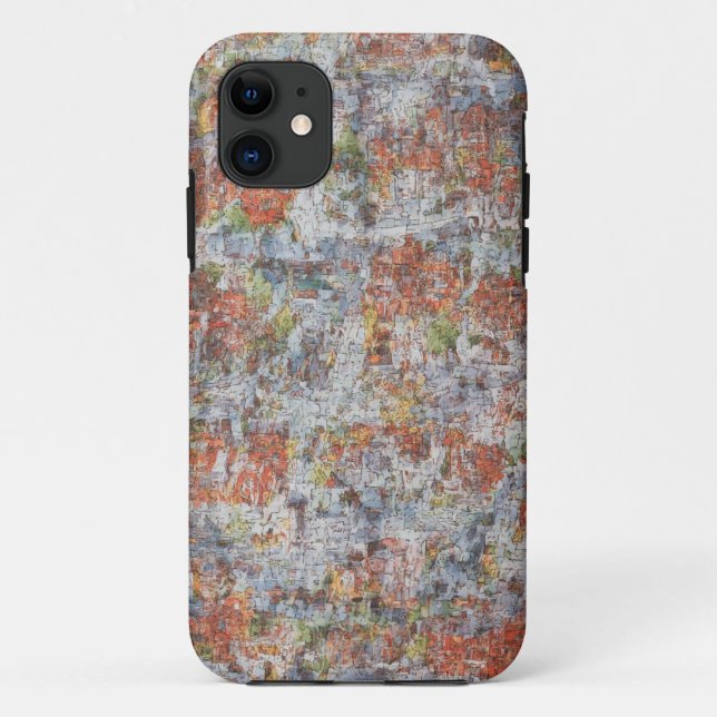 Urban Mosaik Art Mobile Fall Case-Mate iPhone Hülle (Rückseite)