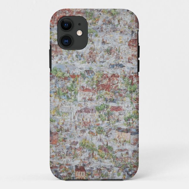 Urban Mosaik Art Mobile Fall Case-Mate iPhone Hülle (Rückseite)